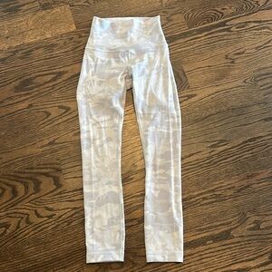 White Camo Lululemon Leggings